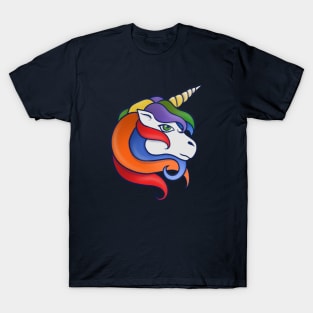 Retro Rainbow Unicorn T-Shirt